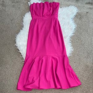 Entro Strapless Pink Dress